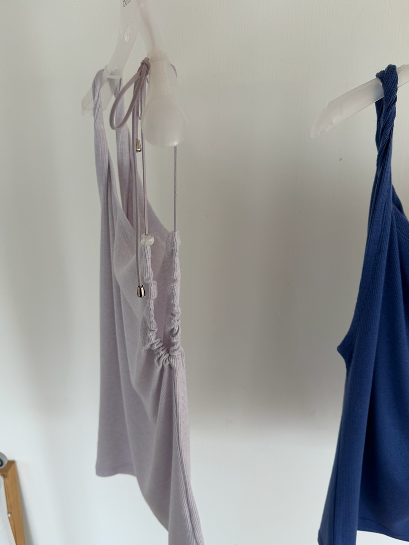 ESCHER韓國代購女士新款熱賣人氣吊帶背心不含內搭不對稱ESCHER吊帶/背心