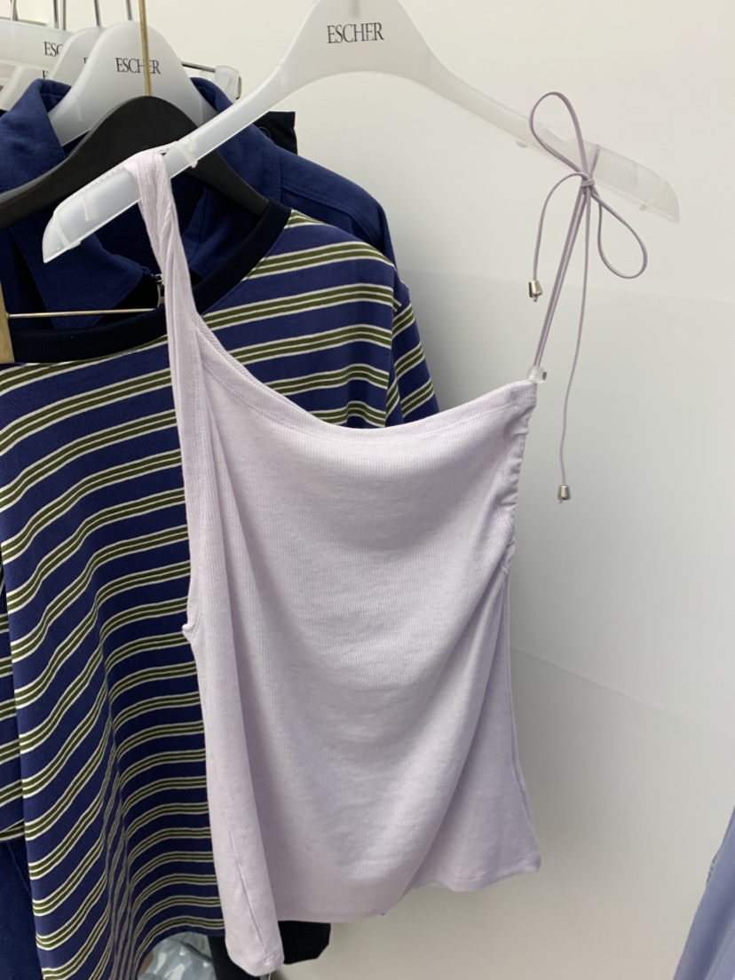 ESCHER韓國代購女士新款熱賣人氣吊帶背心不含內搭不對稱ESCHER吊帶/背心圖色3