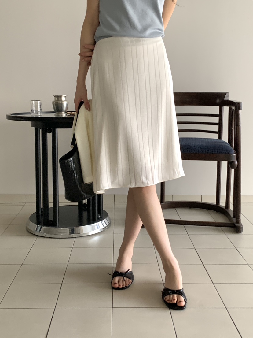 FRILL-T/DADA韓國直郵女士新品熱賣時尚半身裙中短裙緞面FRILL-T/DADA半身裙/中短裙