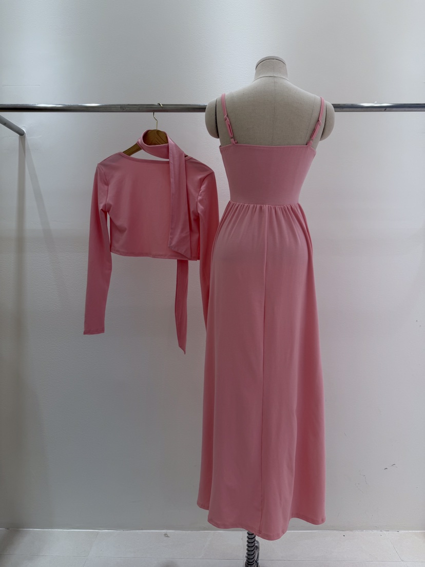 KC MARKET東大門代購女裝新款人氣26春夏套裝含脖帶兩件套KC MARKET套裝