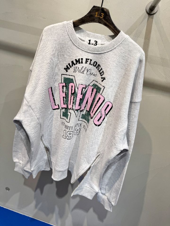 1.3東大門直郵女裝新品職業熱賣真品休閑時尚人氣衛衣拉鏈1.3衛衣