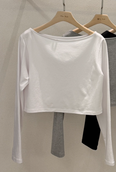 NOB韓國代購女裝新品推薦職業休閑熱賣真品人氣26春夏長袖T恤NOB長袖T恤圖色3