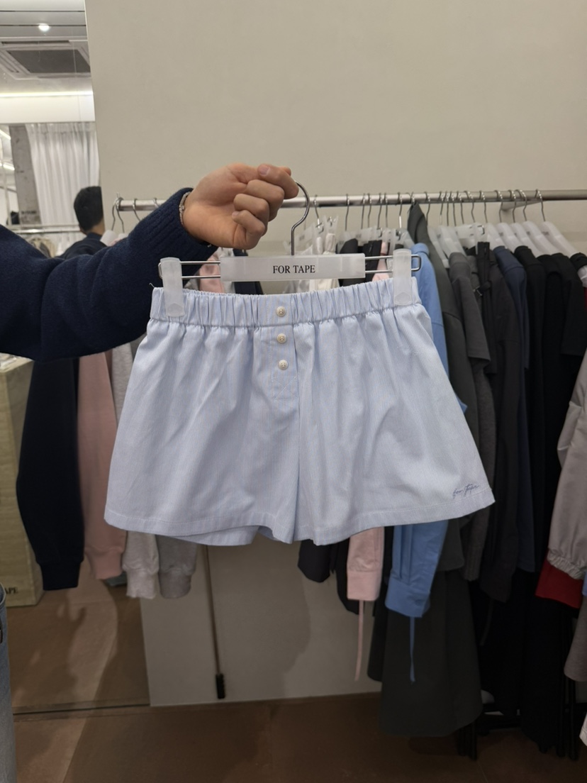 FOR TAPE韓國代購女士新品26春夏真品推薦時尚職業短褲條紋FOR TAPE短褲圖色2