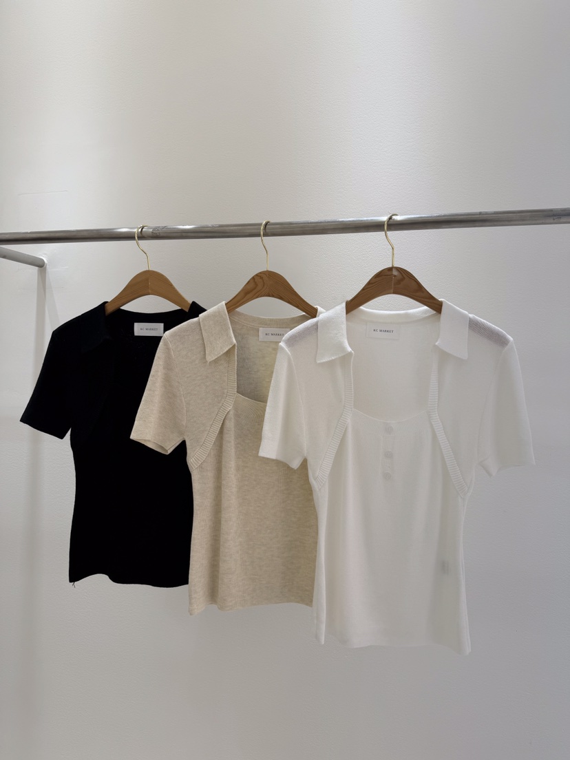 KC MARKET東大門代購女士新款休閑人氣職業推薦針織衫紐扣KC MARKET針織衫