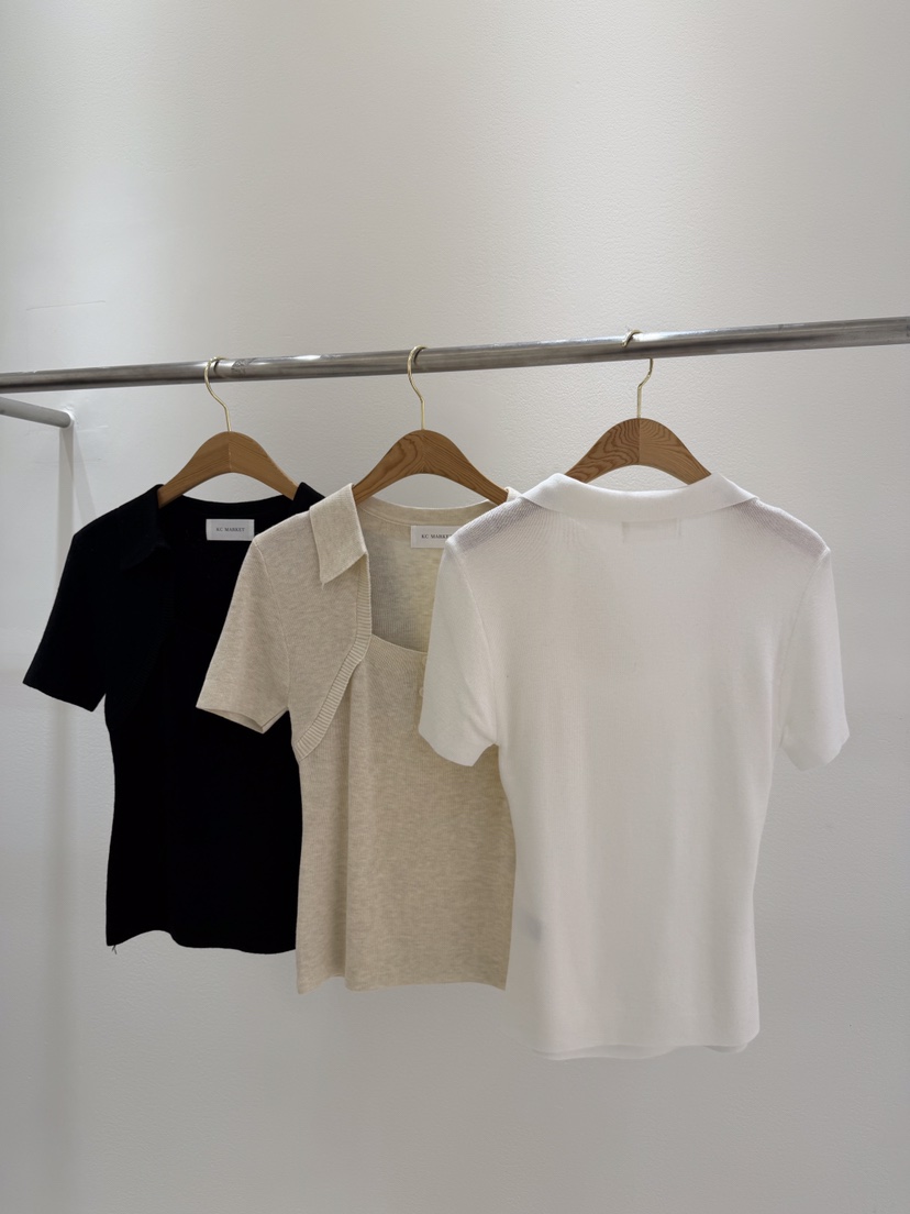 KC MARKET東大門代購女士新款休閑人氣職業推薦針織衫紐扣KC MARKET針織衫