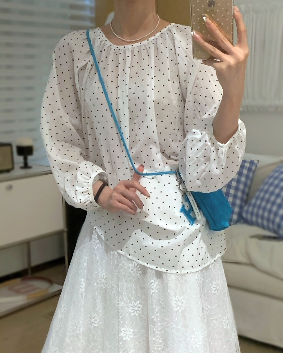 OLA韓國直郵女裝新款推薦人氣熱賣休閑真品26春夏襯衫蕾絲衫mellor/OLA襯衫/蕾絲衫