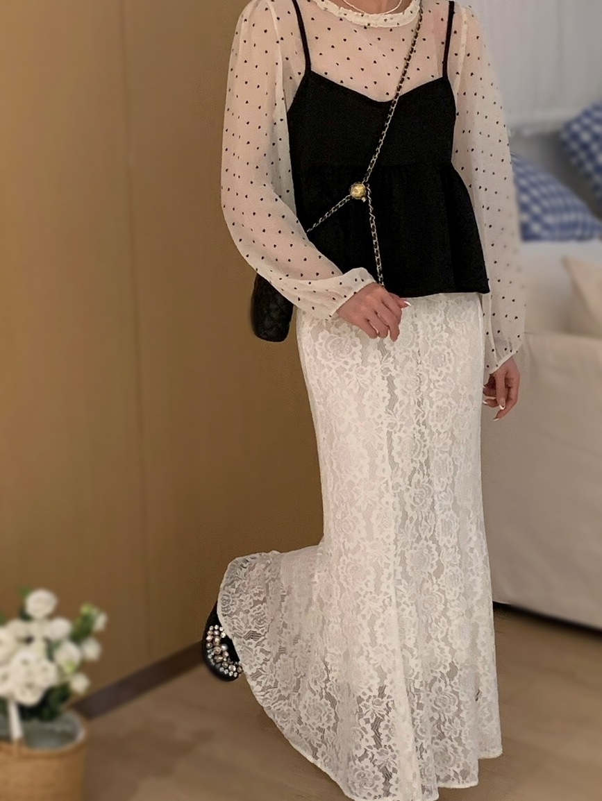 OLA韓國代購女士新品職業時尚人氣休閑推薦26春夏真品長裙mellor/OLA長裙