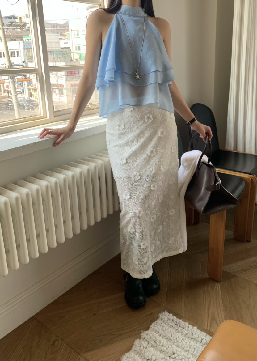 OUPPT韓國代購女士新品人氣推薦時尚26春夏休閑熱賣職業長裙OUPPT長裙