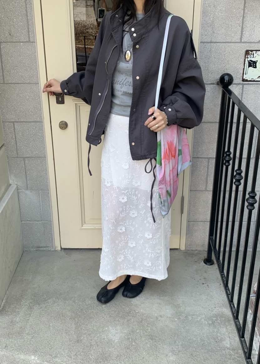 OUPPT韓國代購女士新品人氣推薦時尚26春夏休閑熱賣職業長裙OUPPT長裙