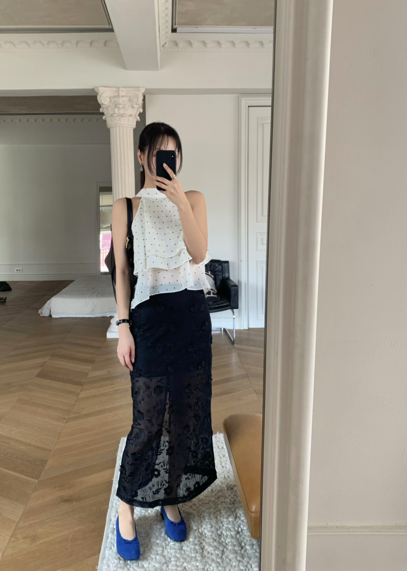 OUPPT韓國代購女士新品人氣推薦時尚26春夏休閑熱賣職業長裙OUPPT長裙