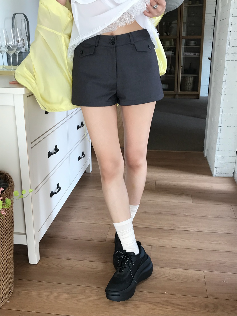 ESCHER東大門代購女裝新品人氣真品時尚短褲不含腰帶口袋ESCHER短褲