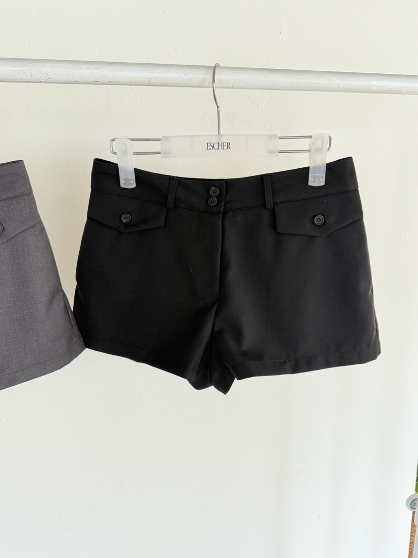 ESCHER東大門代購女裝新品人氣真品時尚短褲不含腰帶口袋ESCHER短褲