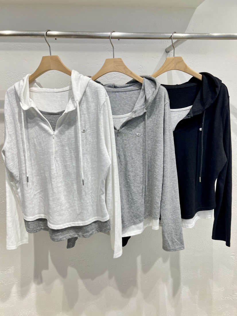 OLA韓國代購女士新款職業人氣推薦熱賣26春夏長袖T恤連帽衫mellor/OLA長袖T恤