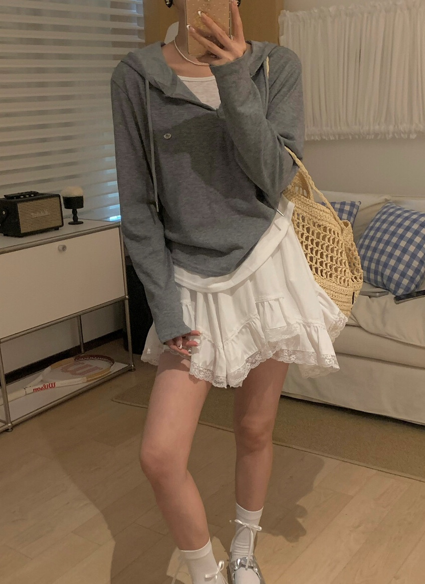 OLA韓國代購女士新款職業人氣推薦熱賣26春夏長袖T恤連帽衫mellor/OLA長袖T恤