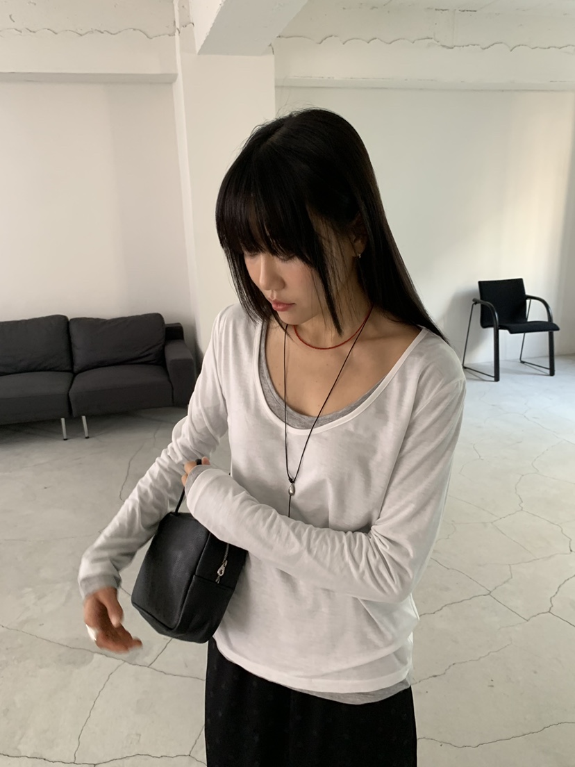 BAKING POWDER東大門直郵女裝新款熱賣職業26春夏長袖T恤BAKING POWDER長袖T恤