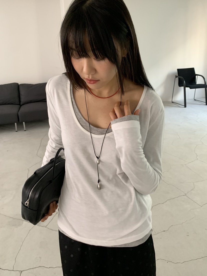 BAKING POWDER東大門直郵女裝新款熱賣職業26春夏長袖T恤BAKING POWDER長袖T恤