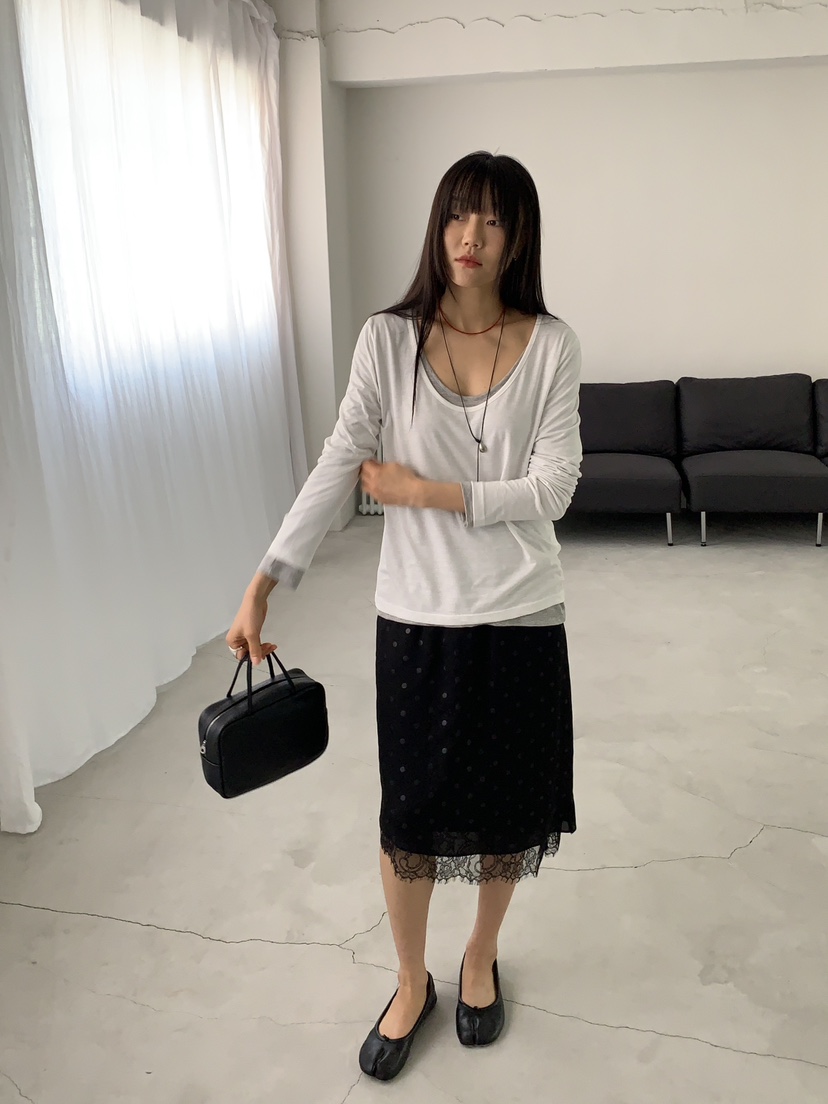 BAKING POWDER東大門直郵女裝新款熱賣職業26春夏長袖T恤BAKING POWDER長袖T恤