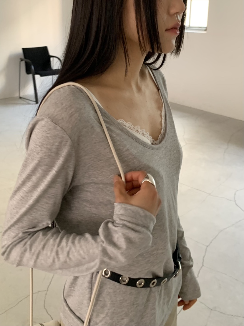 BAKING POWDER東大門直郵女裝新款熱賣職業26春夏長袖T恤BAKING POWDER長袖T恤