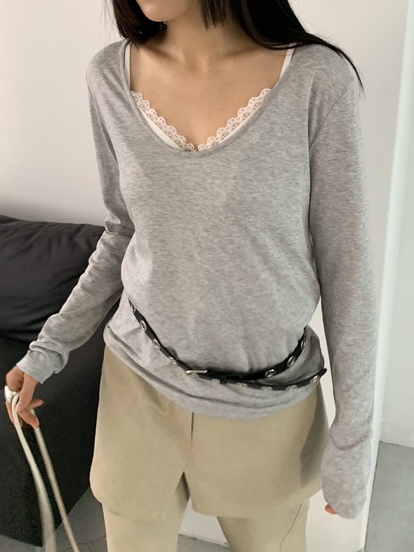 BAKING POWDER東大門直郵女裝新款熱賣職業26春夏長袖T恤BAKING POWDER長袖T恤