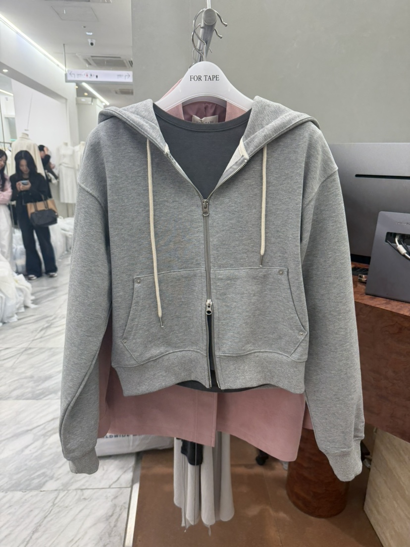 FOR TAPE東大門實拍女士新品休閑真品外套連帽衫拉鏈棉質FOR TAPE外套圖色1