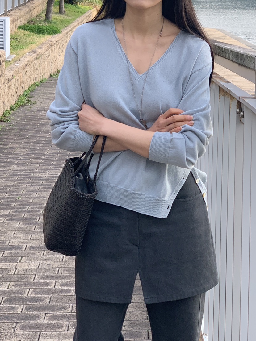 BAKING POWDER韓國代購女士新品人氣時尚推薦針織衫紐扣BAKING POWDER針織衫