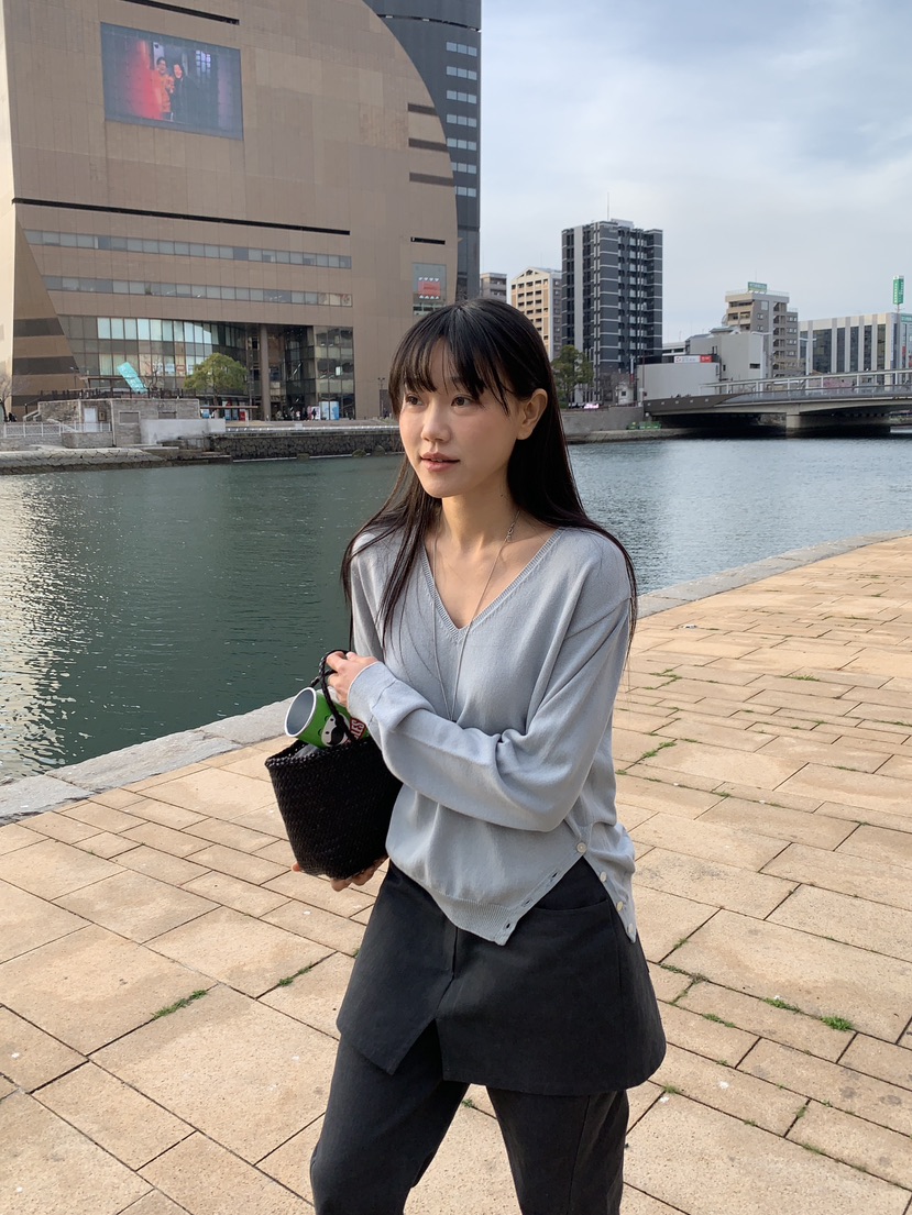 BAKING POWDER韓國代購女士新品人氣時尚推薦針織衫紐扣BAKING POWDER針織衫