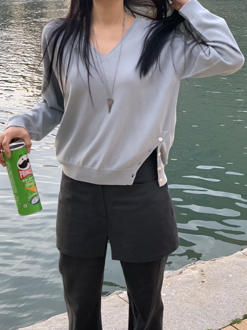 BAKING POWDER韓國代購女士新品人氣時尚推薦針織衫紐扣BAKING POWDER針織衫