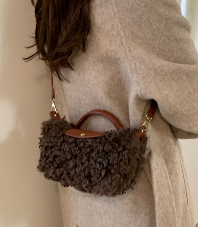 POSH BLUE東大門直郵女士新款真品時尚人氣單肩斜跨包絨POSH BLUE單肩/斜跨包