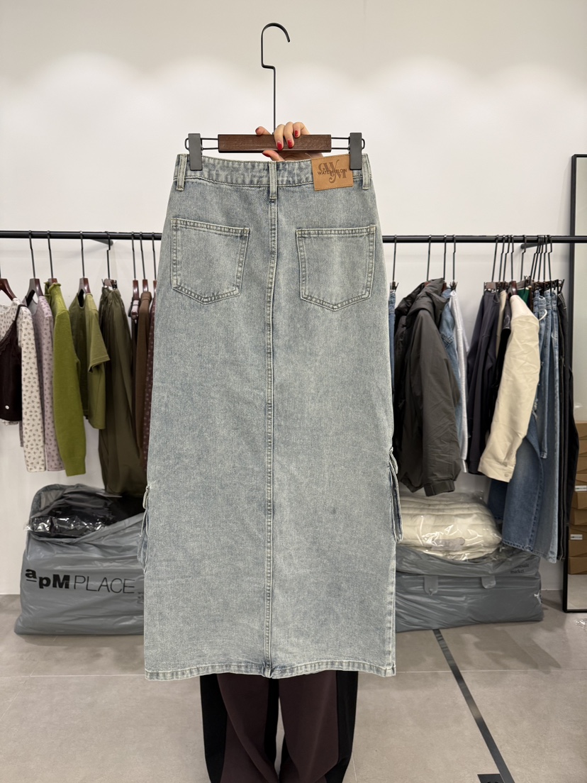 WATERMELON東大門實拍女裝新款熱賣時尚推薦真品職業長裙WATER MELON長裙