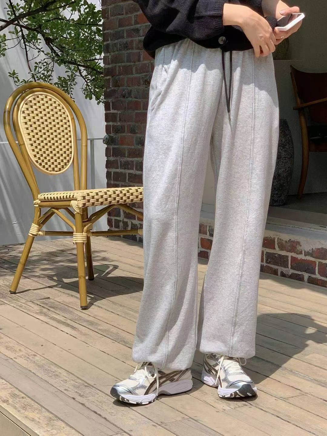 LEOPARD韓國代購女士新品推薦時尚職業休閑26春夏熱賣休閑褲LEOPARD休閑褲