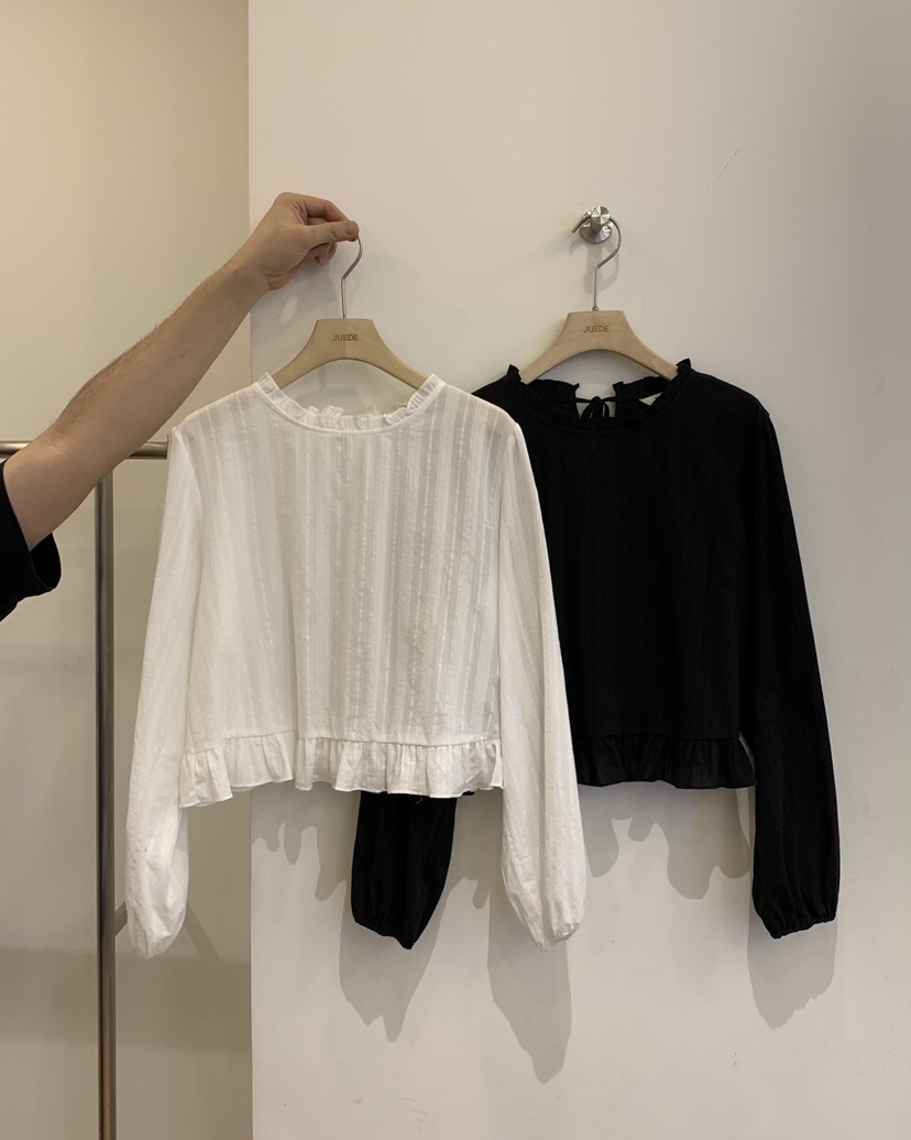 JUEDE韓國直郵女裝新款休閑襯衫蕾絲衫JUEDE襯衫/蕾絲衫