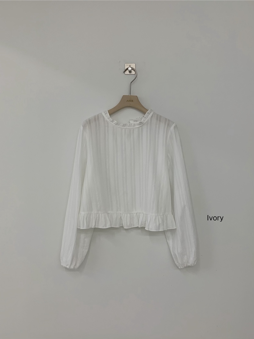 JUEDE韓國直郵女裝新款休閑襯衫蕾絲衫JUEDE襯衫/蕾絲衫圖色1