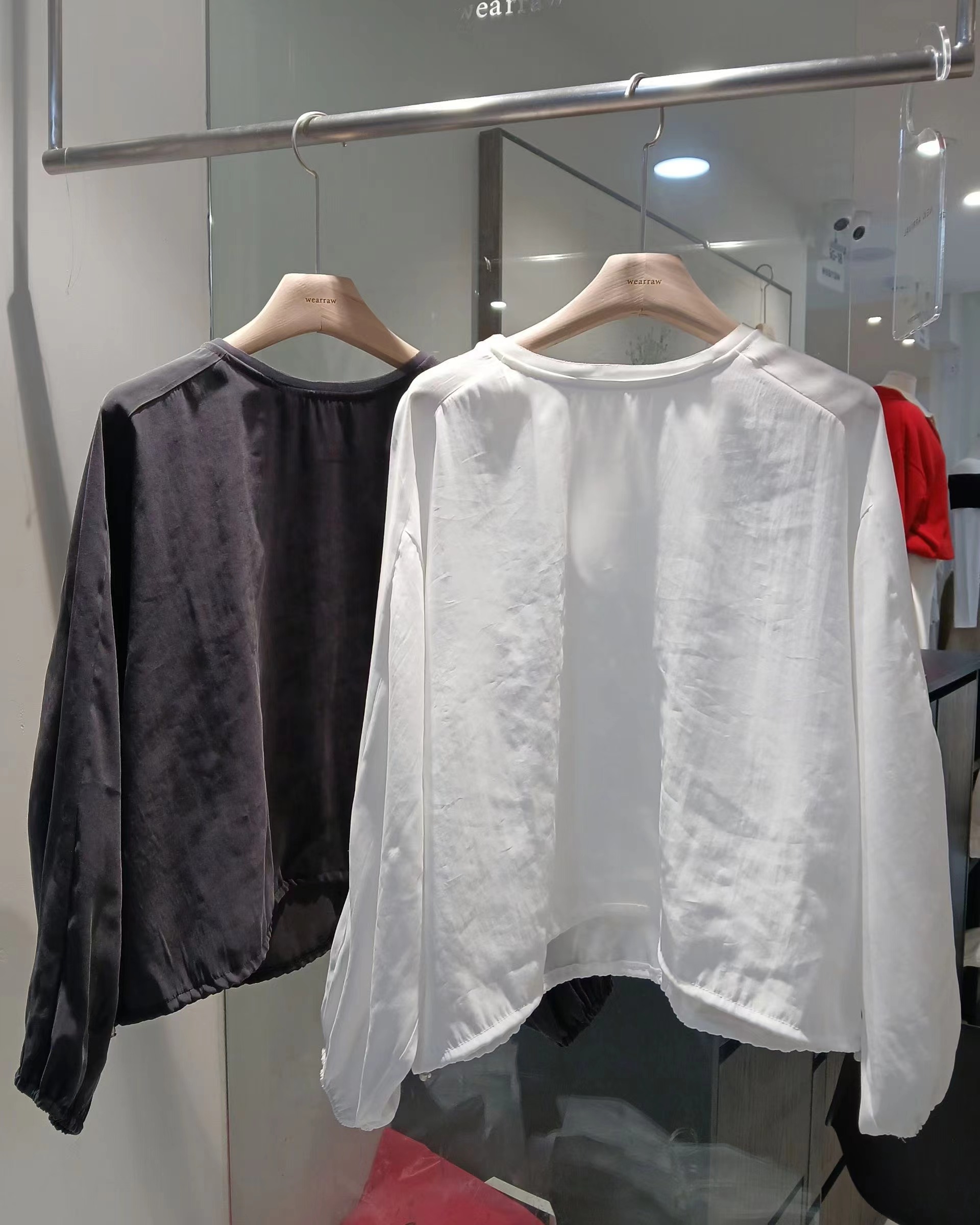 WEARRAW/WELL ROW東大門代購女裝新款真品襯衫蕾絲衫纖維WEARRAW/WELL ROW襯衫/蕾絲衫