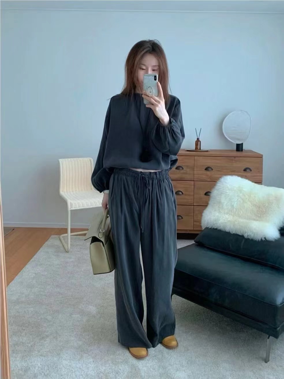 WEARRAW/WELL ROW東大門代購女裝新款真品襯衫蕾絲衫纖維WEARRAW/WELL ROW襯衫/蕾絲衫圖色2