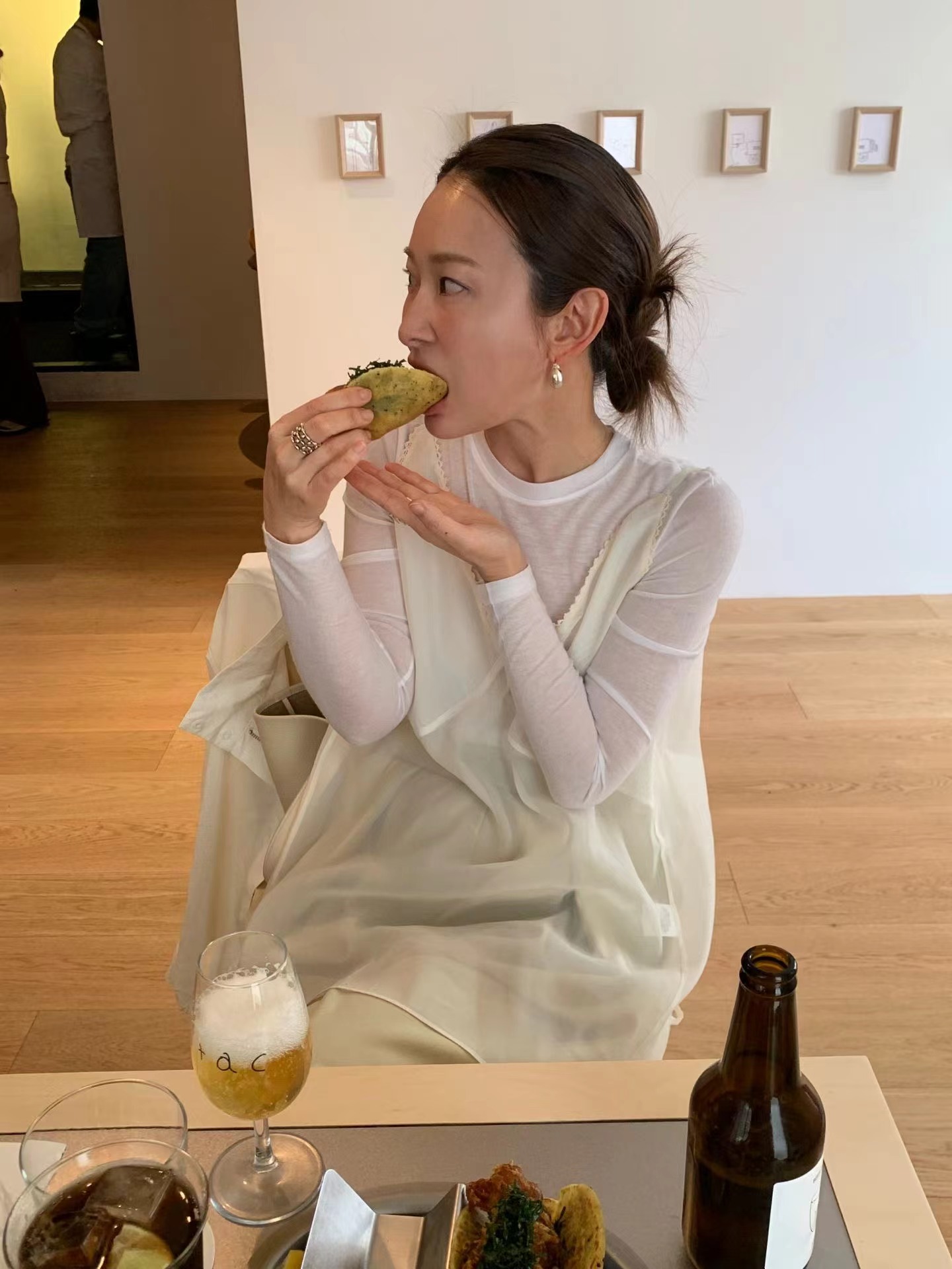 ShopBaguette東大門代購女士新品休閑職業時尚長袖T恤超長ShopBaguette長袖T恤