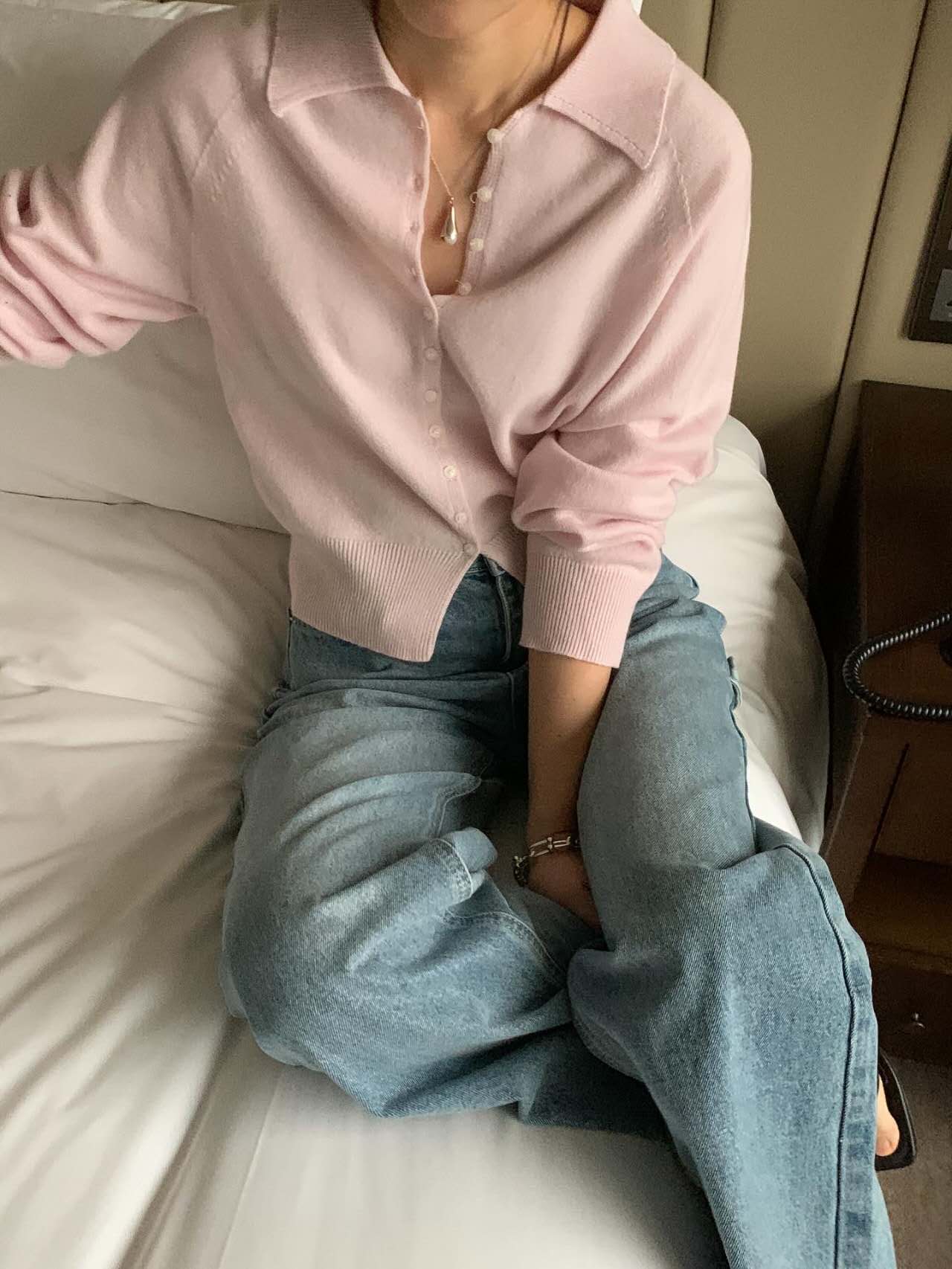 LONDON LACE-런던레이스-T東大門代購女士新品時尚針織衫紐扣LONDON LACE針織衫