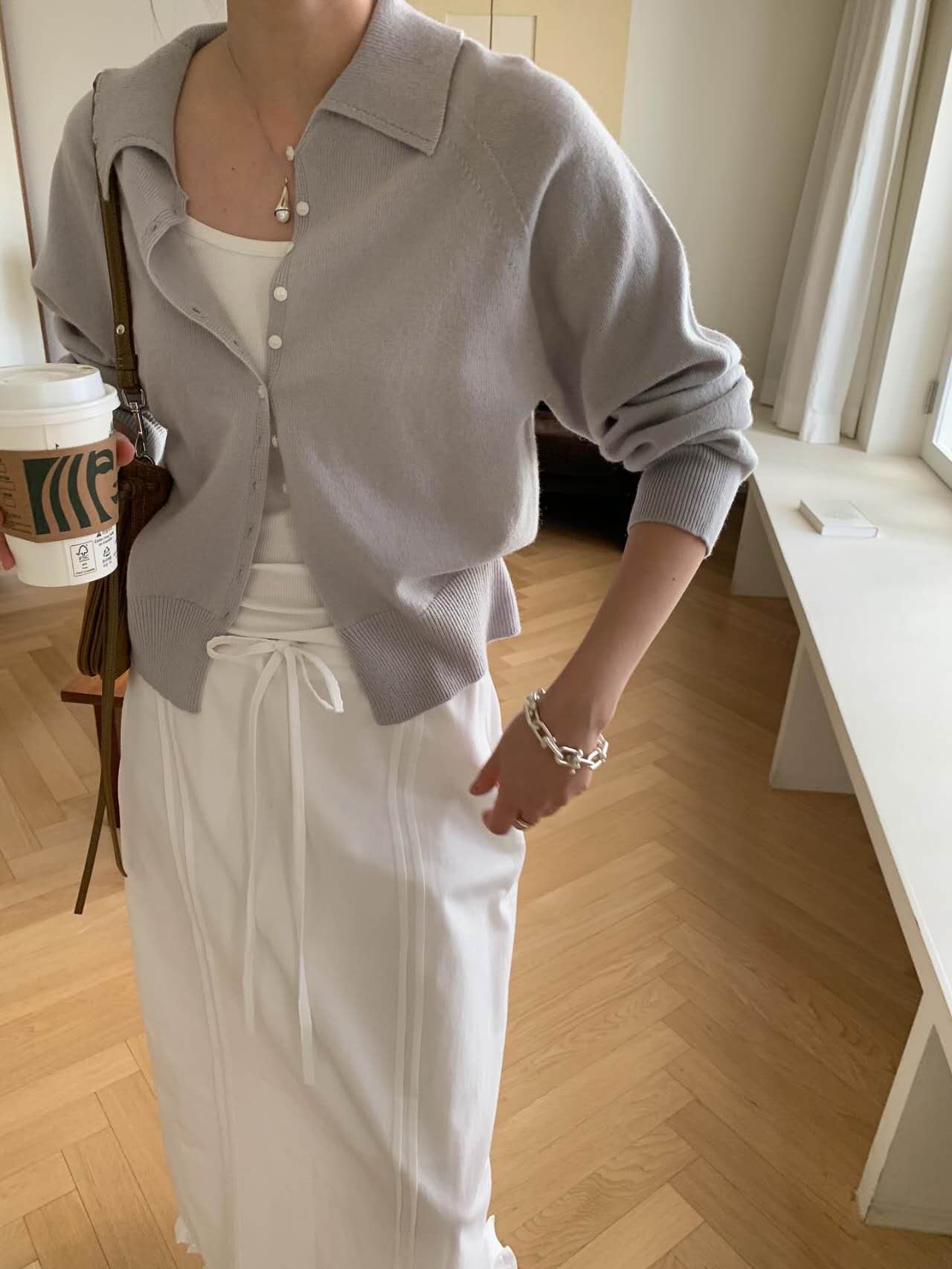 LONDON LACE-런던레이스-T東大門代購女士新品時尚針織衫紐扣LONDON LACE針織衫