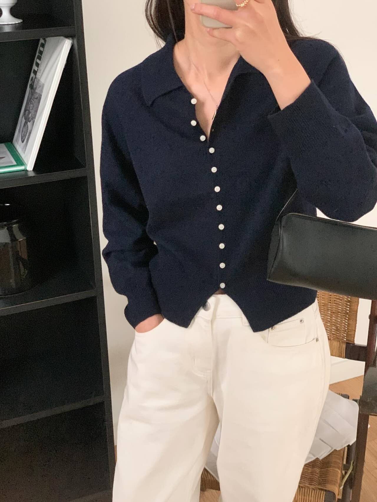 LONDON LACE-런던레이스-T東大門代購女士新品時尚針織衫紐扣LONDON LACE針織衫圖色1