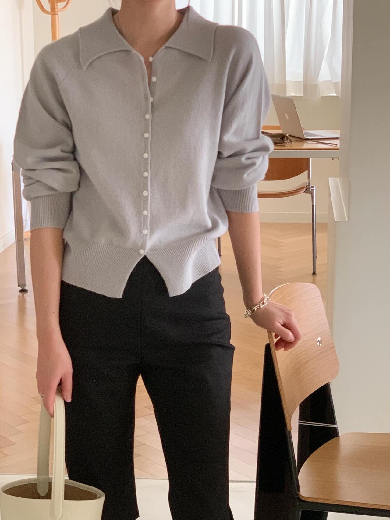 LONDON LACE-런던레이스-T東大門代購女士新品時尚針織衫紐扣LONDON LACE針織衫圖色3