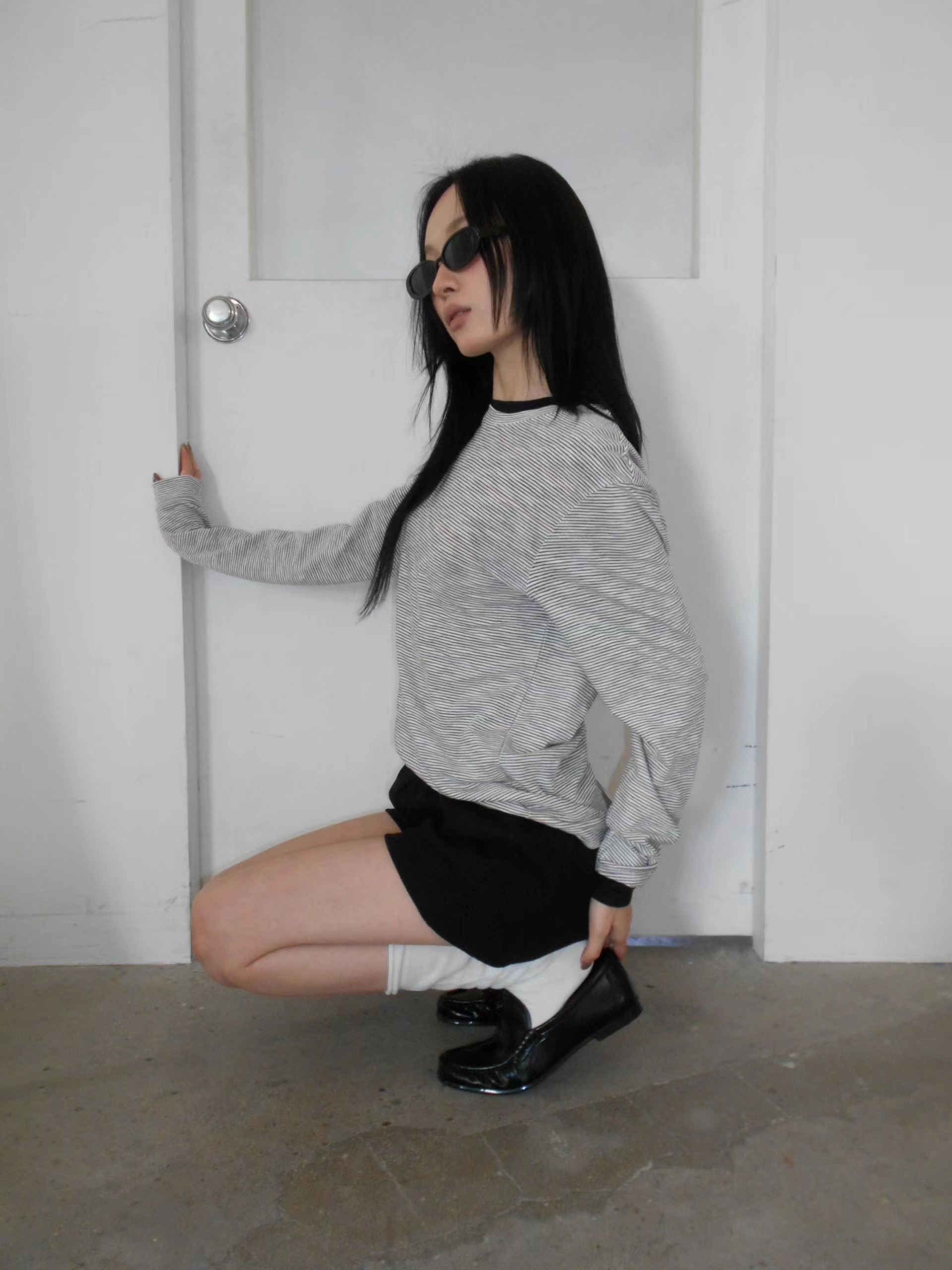 ShopBaguette東大門代購女裝新品職業推薦熱賣休閑長袖T恤ShopBaguette長袖T恤