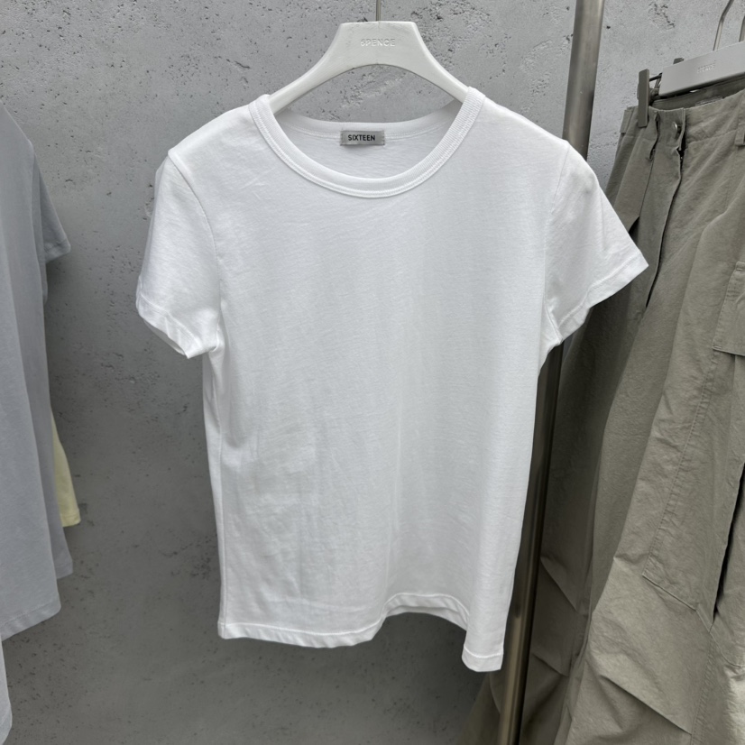 SIXTEEN韓國直郵實拍女裝新款熱賣人氣休閑推薦時尚26春夏T恤SIXTEENT恤圖色1