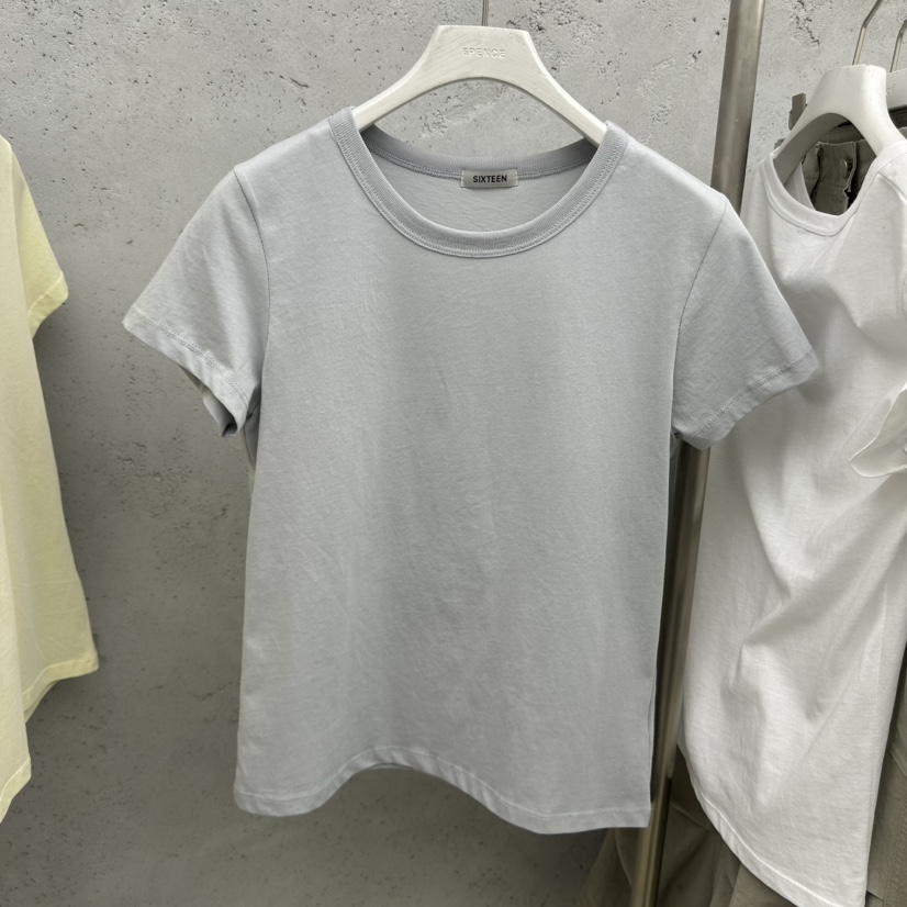 SIXTEEN韓國直郵實拍女裝新款熱賣人氣休閑推薦時尚26春夏T恤SIXTEENT恤圖色2