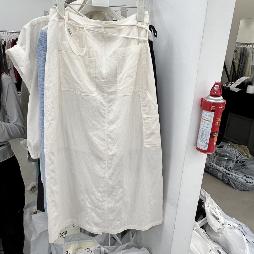 BREATHE韓國代購女士新款休閑26春夏推薦人氣職業長裙含腰繩BREATHE長裙