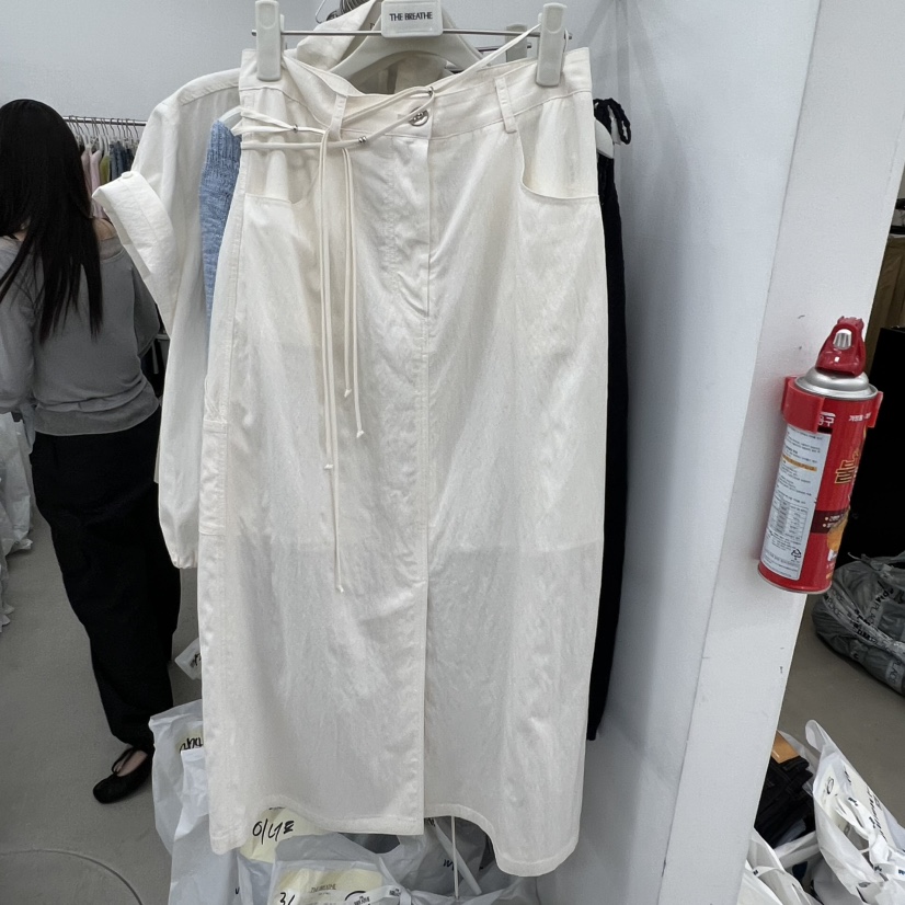 BREATHE韓國代購女士新款休閑26春夏推薦人氣職業長裙含腰繩BREATHE長裙圖色1