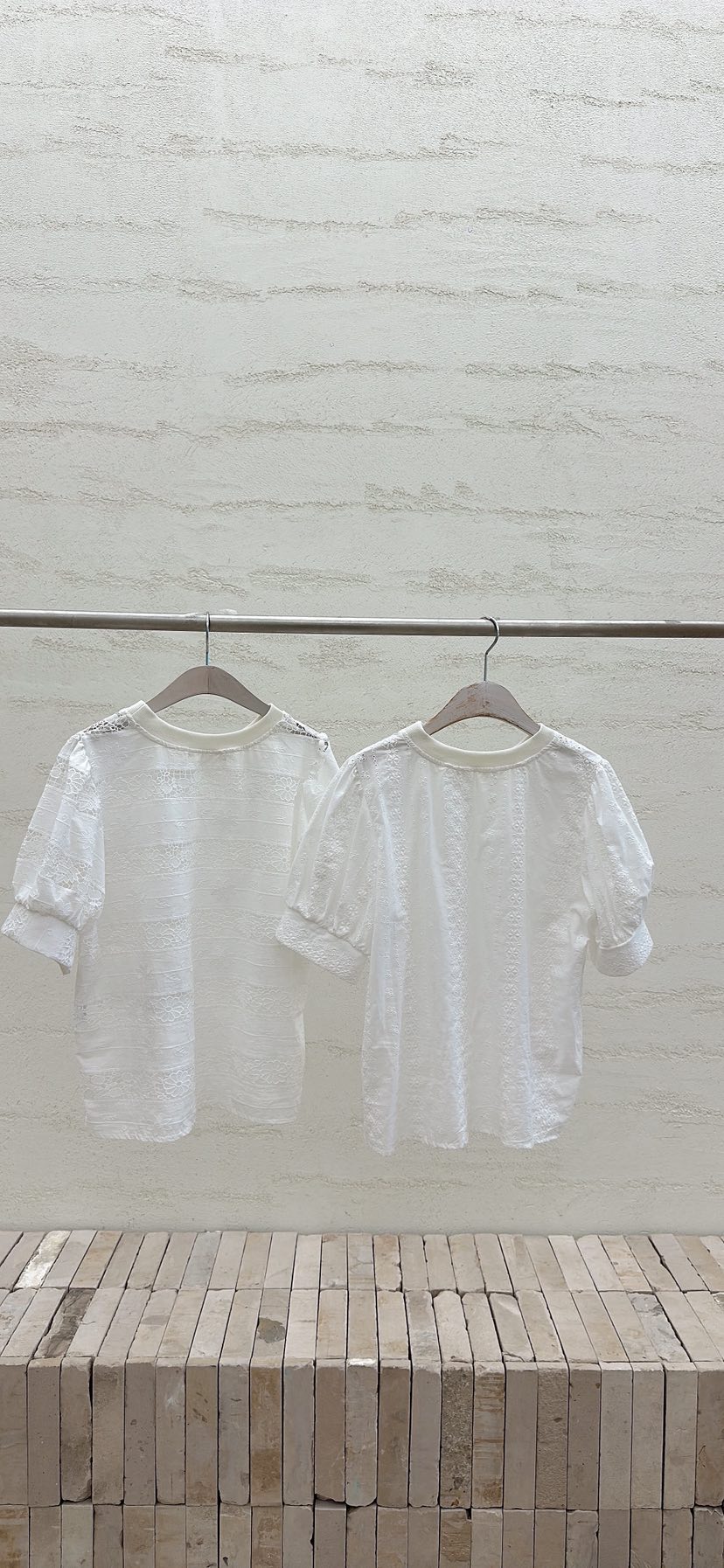 YARD韓國直郵實拍女裝新款時尚熱賣26春夏襯衫蕾絲衫刺繡棉質YARD襯衫/蕾絲衫