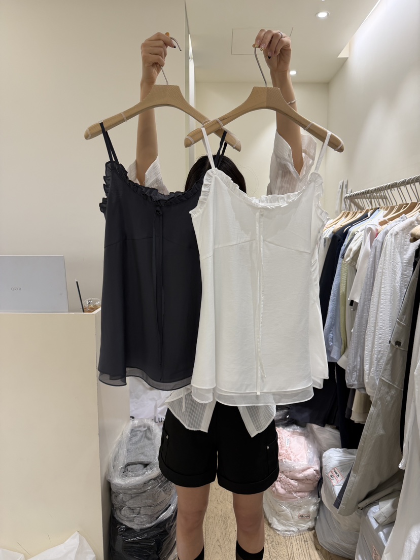 FLOWER-L韓國直郵女裝新款休閑人氣時尚推薦職業吊帶背心FLOWER-L吊帶/背心