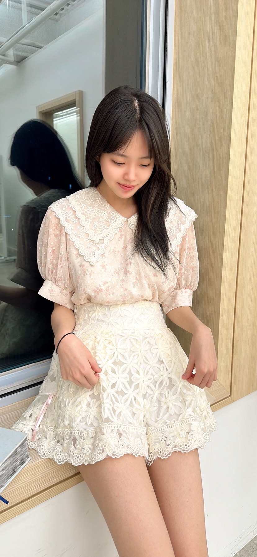 YARD韓國直郵女裝新款26春夏熱賣休閑推薦襯衫蕾絲衫刺繡YARD襯衫/蕾絲衫