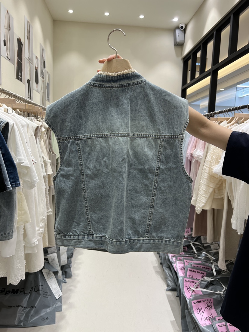 MARIE MARIE韓國直郵女裝新款時尚休閑26春夏人氣馬甲口袋MARIE MARIE馬甲