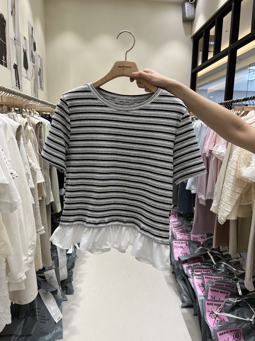 MARIE MARIE韓國直郵實拍女士新款職業休閑時尚推薦26春夏T恤MARIE MARIET恤圖色2
