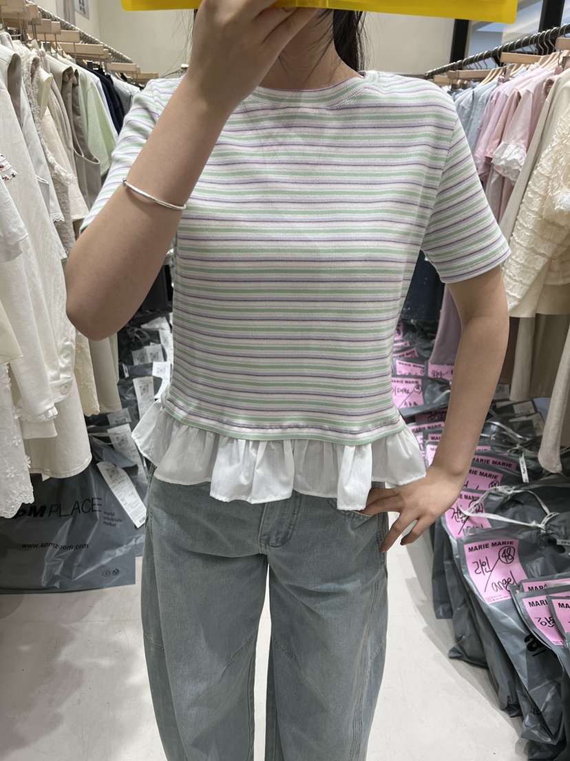 MARIE MARIE韓國直郵實拍女士新款職業休閑時尚推薦26春夏T恤MARIE MARIET恤圖色3